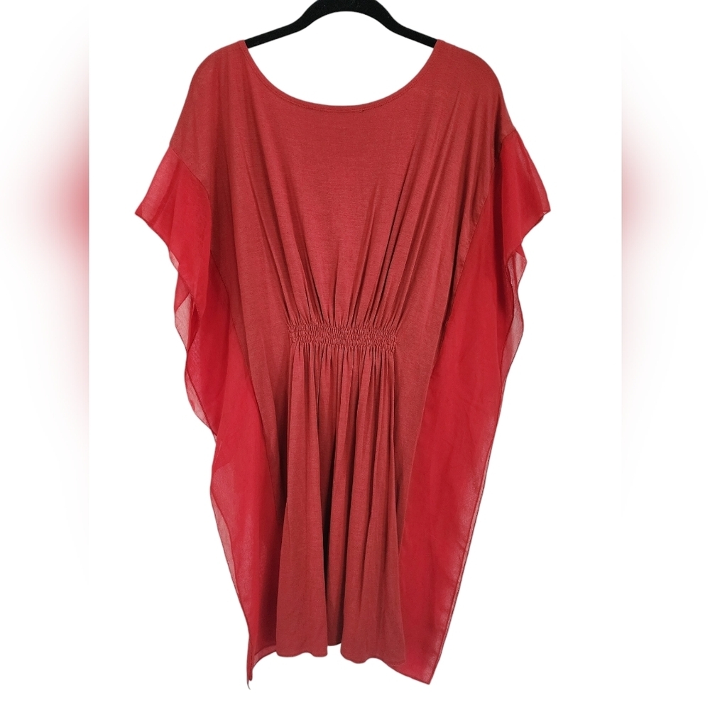 FOREVER 21 burnt orange swimsuit coverup - Picture 5 of 6